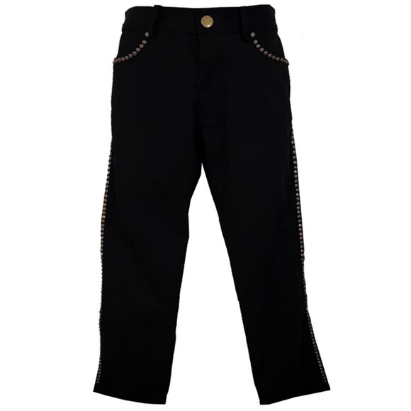 One Way to Rock Embellished Men's Black Pants - Picture 5 of 8